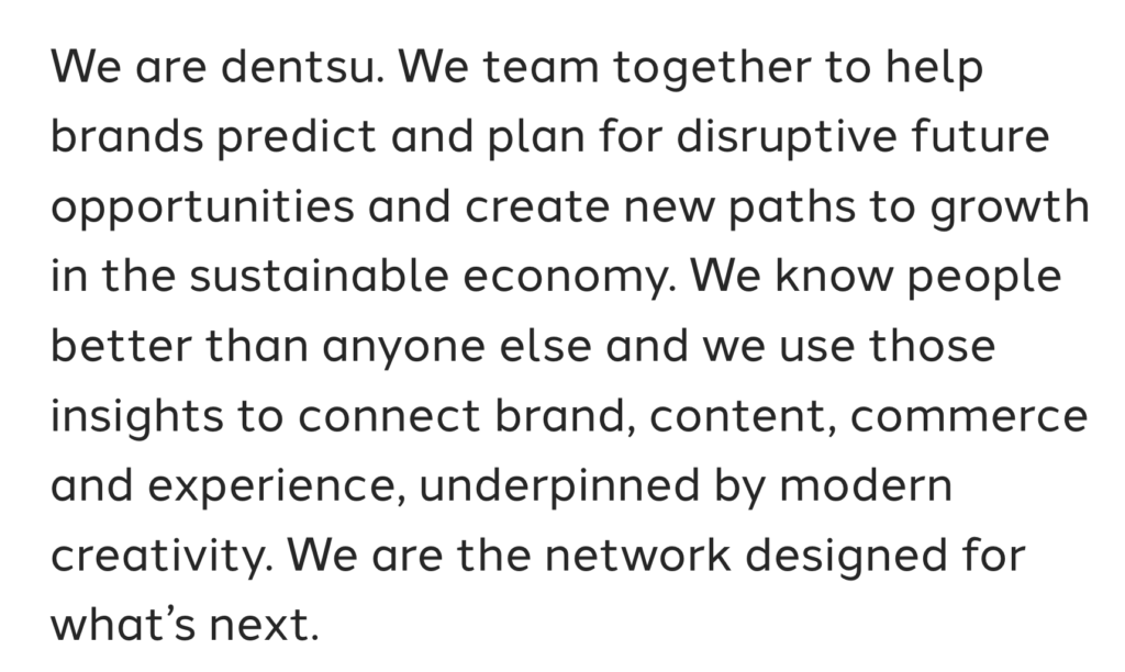 dentsu swot analysis