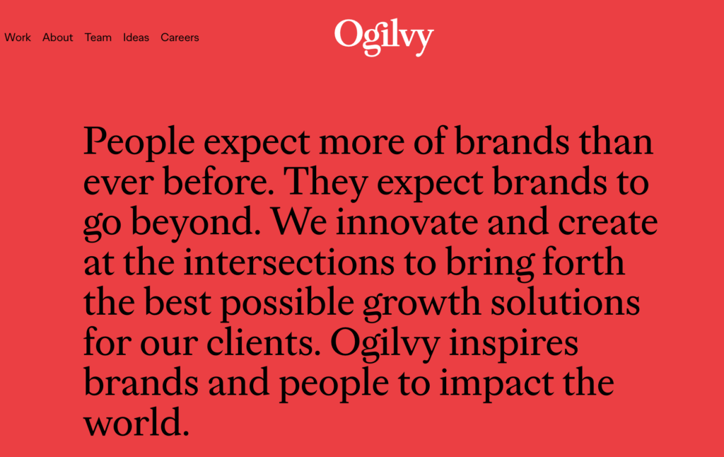 ogilvy swot analysis