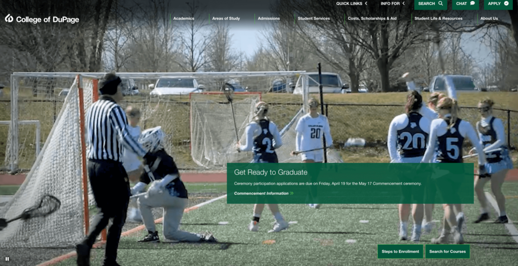 college-of-dupage-website-homepage